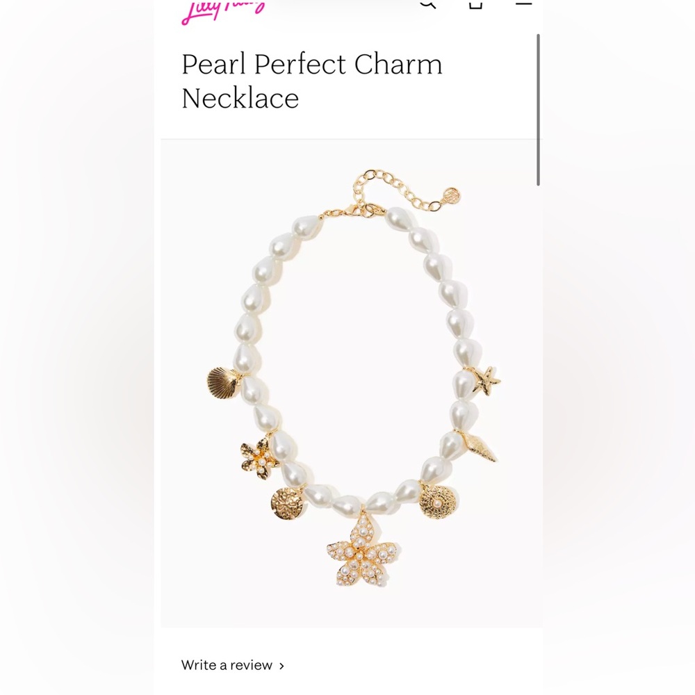 Lilly pulitzer perfect charm necklace- NWT!